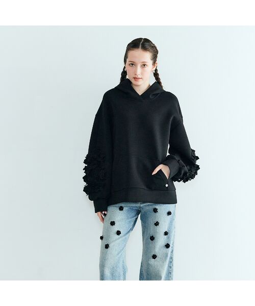 Rose Tiara / ローズティアラ パーカー | フラワーモチーフ付きパーカー | 詳細10