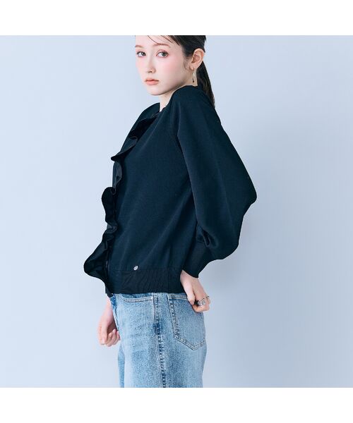 Rose Tiara / ローズティアラ ニット・セーター | フリル付き釦開きカーディガン | 詳細10