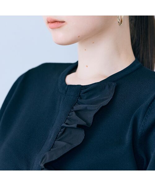 Rose Tiara / ローズティアラ ニット・セーター | フリル付き釦開きカーディガン | 詳細11