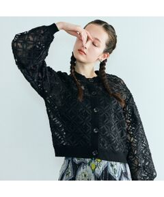 Rose Tiara / ローズティアラ ニット・セーター | フラワー立体刺繍ブラウスカーディガン