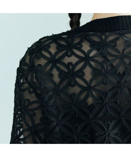 Rose Tiara / ローズティアラ ニット・セーター | フラワー立体刺繍ブラウスカーディガン | 詳細14