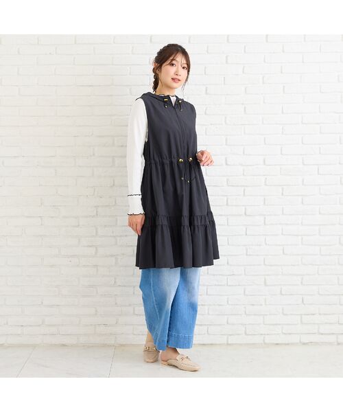 Rose Tiara / ローズティアラ ベスト | 【人気追加】【LIMONTA】【防水/防風/透湿/花粉防止】フレアジレ | 詳細2