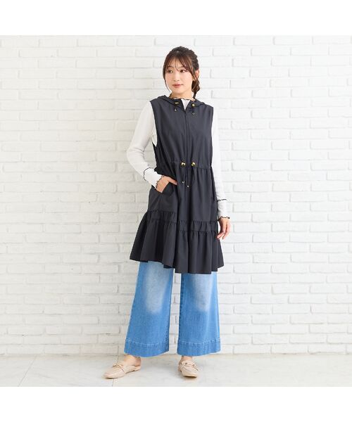 Rose Tiara / ローズティアラ ベスト | 【人気追加】【LIMONTA】【防水/防風/透湿/花粉防止】フレアジレ | 詳細3