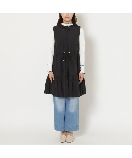 Rose Tiara / ローズティアラ ベスト | 【人気追加】【LIMONTA】【防水/防風/透湿/花粉防止】フレアジレ | 詳細4