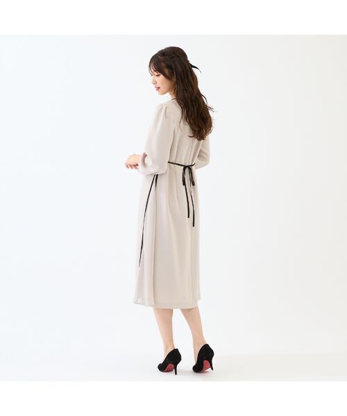 Rose Tiara / ローズティアラ ミニ丈・ひざ丈ワンピース | 【接触冷感/シワになりにくい】サイド切替えワンピース | 詳細3