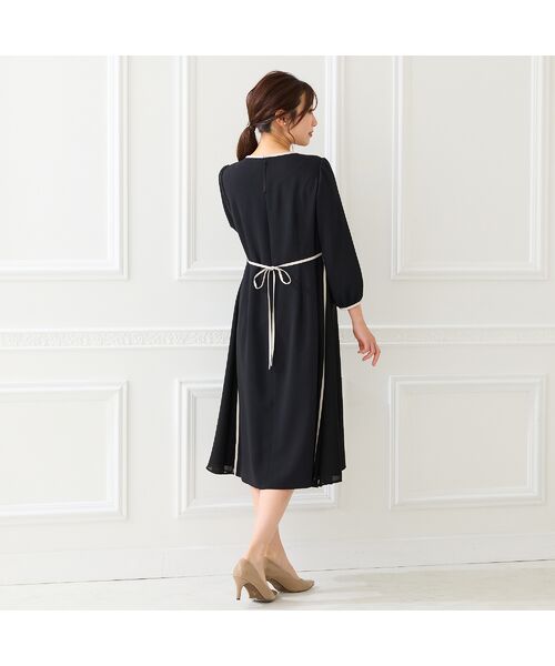 Rose Tiara / ローズティアラ ミニ丈・ひざ丈ワンピース | 【接触冷感/シワになりにくい】サイド切替えワンピース | 詳細9