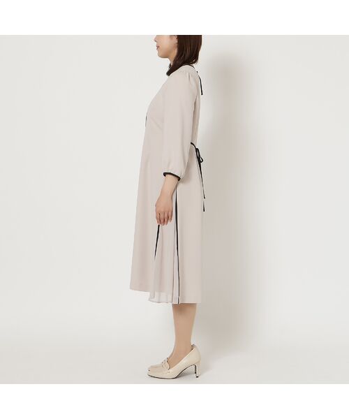 Rose Tiara / ローズティアラ ミニ丈・ひざ丈ワンピース | 【接触冷感/シワになりにくい】サイド切替えワンピース | 詳細11