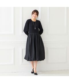 Rose Tiara / ローズティアラ ミニ丈・ひざ丈ワンピース | ニットドッキングワンピース