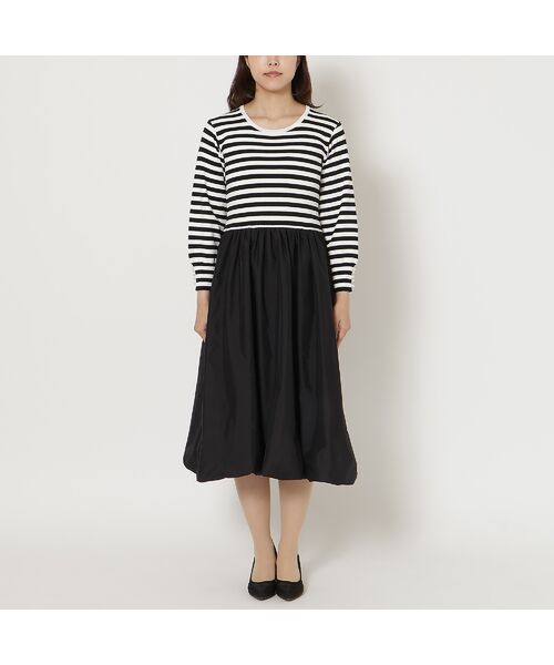 Rose Tiara / ローズティアラ ミニ丈・ひざ丈ワンピース | ニットドッキングワンピース | 詳細5