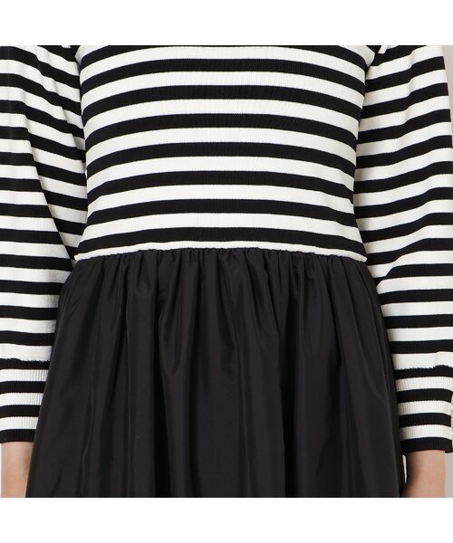 Rose Tiara / ローズティアラ ミニ丈・ひざ丈ワンピース | ニットドッキングワンピース | 詳細11