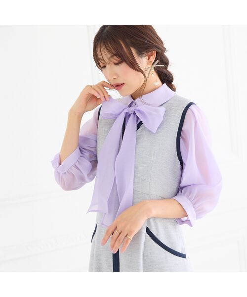 Rose Tiara / ローズティアラ ミニ丈・ひざ丈ワンピース | 【接触冷感/UVカット/防シワ】リネンライクジャンパースカート（グレー）