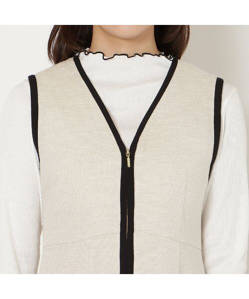 Rose Tiara / ローズティアラ ミニ丈・ひざ丈ワンピース | 【接触冷感/UVカット/防シワ】リネンライクジャンパースカート | 詳細12