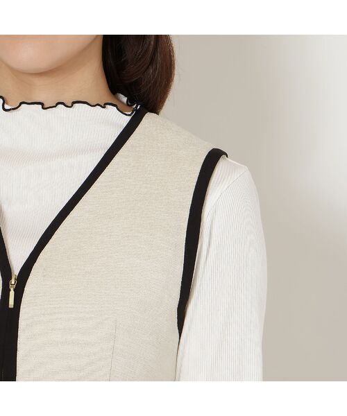 Rose Tiara / ローズティアラ ミニ丈・ひざ丈ワンピース | 【接触冷感/UVカット/防シワ】リネンライクジャンパースカート | 詳細13