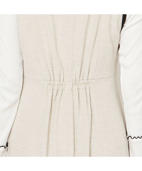 Rose Tiara / ローズティアラ ミニ丈・ひざ丈ワンピース | 【接触冷感/UVカット/防シワ】リネンライクジャンパースカート | 詳細16