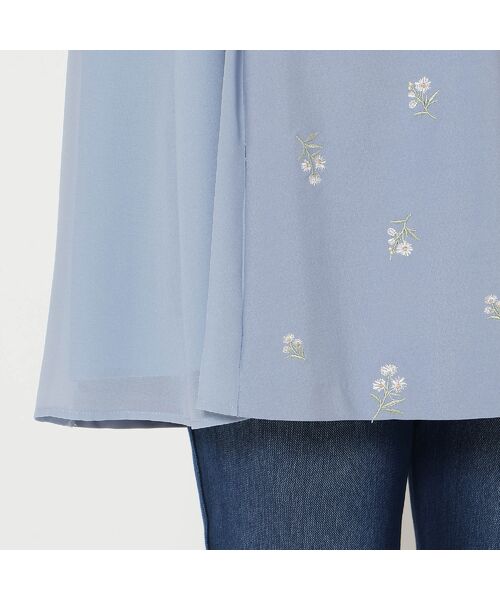 Rose Tiara / ローズティアラ シャツ・ブラウス | 小花刺繍バルーンスリーブチュニック | 詳細16