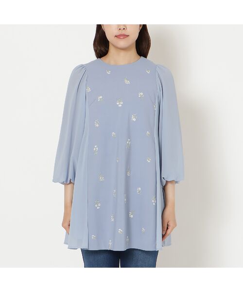 Rose Tiara / ローズティアラ シャツ・ブラウス | 小花刺繍バルーンスリーブチュニック | 詳細5