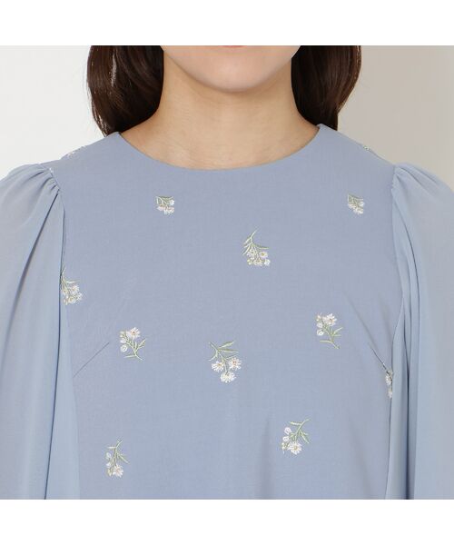 Rose Tiara / ローズティアラ シャツ・ブラウス | 小花刺繍バルーンスリーブチュニック | 詳細8