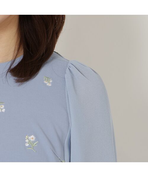 Rose Tiara / ローズティアラ シャツ・ブラウス | 小花刺繍バルーンスリーブチュニック | 詳細9
