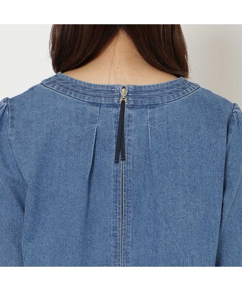 Rose Tiara / ローズティアラ チュニック | 【伸縮性◎】サクランボ刺繍デニムチュニック | 詳細16