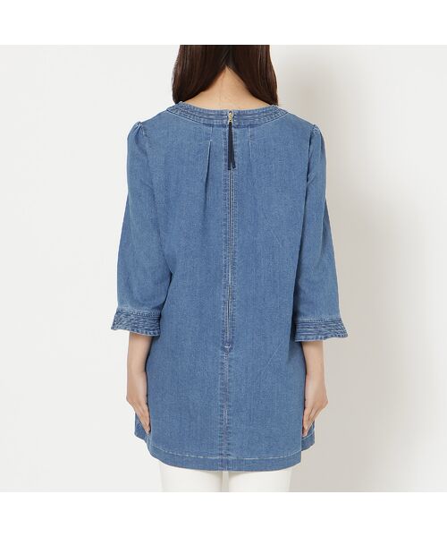 Rose Tiara / ローズティアラ チュニック | 【伸縮性◎】サクランボ刺繍デニムチュニック | 詳細10