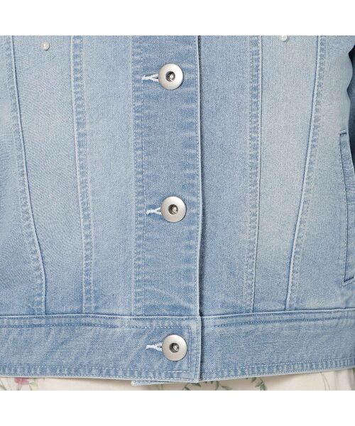 Rose Tiara / ローズティアラ Gジャン・デニムジャケット | パールスタッズGジャン | 詳細14