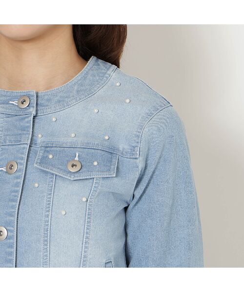 Rose Tiara / ローズティアラ Gジャン・デニムジャケット | パールスタッズGジャン | 詳細9
