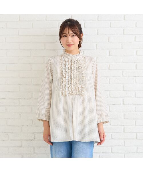 Rose Tiara / ローズティアラ シャツ・ブラウス | 【シワになりにくい】フリルブラウス | 詳細1