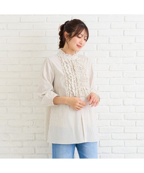 Rose Tiara / ローズティアラ シャツ・ブラウス | 【シワになりにくい】フリルブラウス | 詳細2