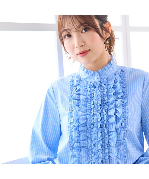 Rose Tiara / ローズティアラ シャツ・ブラウス | 【シワになりにくい】フリルブラウス | 詳細4