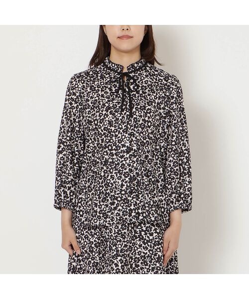 Rose Tiara / ローズティアラ シャツ・ブラウス | 【セットアップ対応】フラワーパターンフリル襟ブラウス | 詳細3