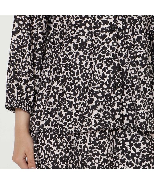 Rose Tiara / ローズティアラ シャツ・ブラウス | 【セットアップ対応】フラワーパターンフリル襟ブラウス | 詳細9