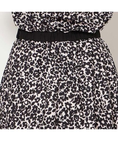 Rose Tiara / ローズティアラ ミニ・ひざ丈スカート | 【セットアップ対応】フラワーパターンフレアスカート | 詳細8