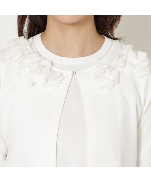 Rose Tiara / ローズティアラ ニット・セーター | オーガンジーフラワーニットカーディガン | 詳細8