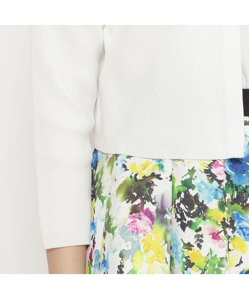 Rose Tiara / ローズティアラ ニット・セーター | オーガンジーフラワーニットカーディガン | 詳細11