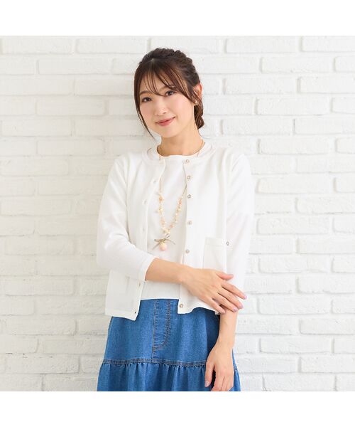 Rose Tiara / ローズティアラ ニット・セーター | アンサンブルニット（オフ）