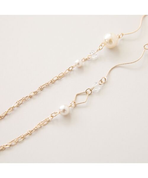 Rose Tiara / ローズティアラ ネックレス・ペンダント・チョーカー | パール調ビーズウエーブネックレス | 詳細2