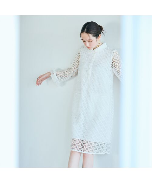 Rose Tiara / ローズティアラ ミニ丈・ひざ丈ワンピース | ラグジュアリーレースワンピース | 詳細1