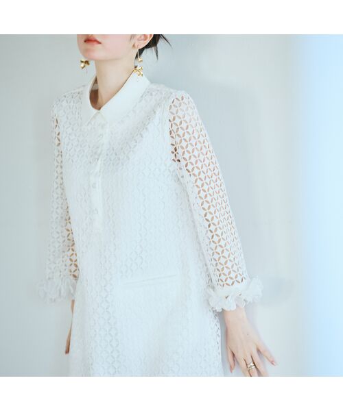 Rose Tiara / ローズティアラ ミニ丈・ひざ丈ワンピース | ラグジュアリーレースワンピース | 詳細2