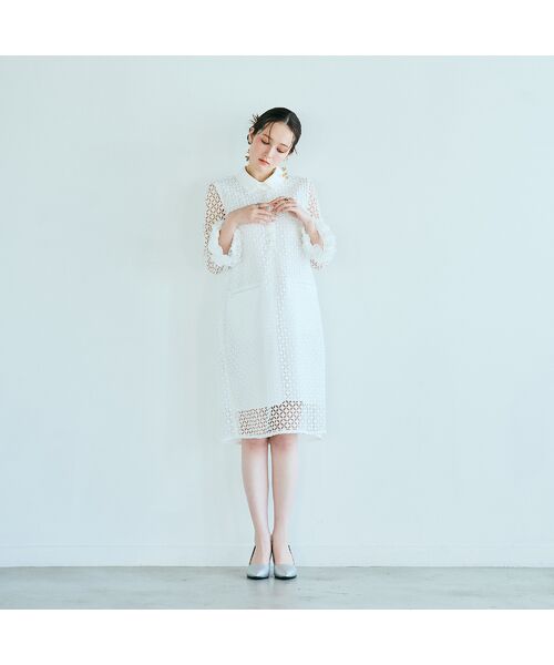 Rose Tiara / ローズティアラ ミニ丈・ひざ丈ワンピース | ラグジュアリーレースワンピース | 詳細3