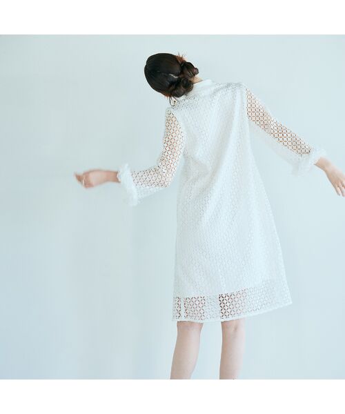 Rose Tiara / ローズティアラ ミニ丈・ひざ丈ワンピース | ラグジュアリーレースワンピース | 詳細6