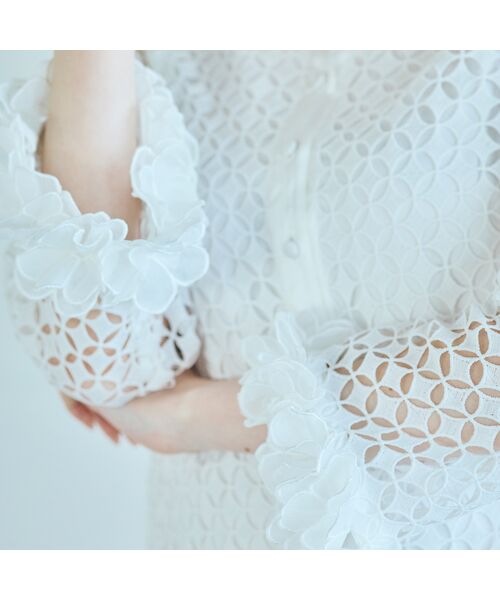 Rose Tiara / ローズティアラ ミニ丈・ひざ丈ワンピース | ラグジュアリーレースワンピース | 詳細7