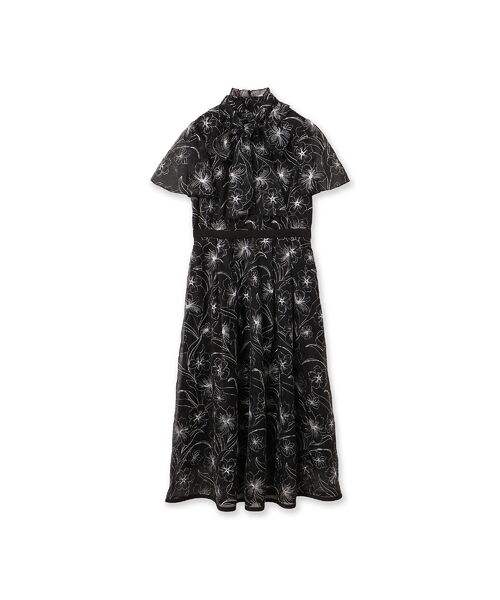 Rose Tiara / ローズティアラ ミニ丈・ひざ丈ワンピース | シアー刺繍バイカラーワンピース | 詳細16