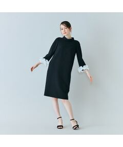 Rose Tiara / ローズティアラ ミニ丈・ひざ丈ワンピース | プリーツフラワー付きワンピース