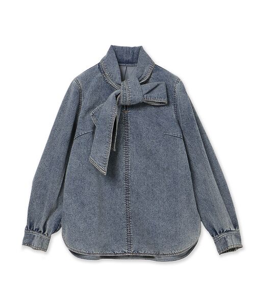 Rose Tiara / ローズティアラ シャツ・ブラウス | ライトデニムカラーステッチブラウス | 詳細13