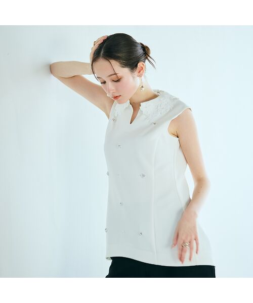 Rose Tiara / ローズティアラ シャツ・ブラウス | 2WAYノースリーブブラウス | 詳細1