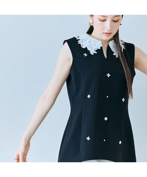 Rose Tiara / ローズティアラ シャツ・ブラウス | 2WAYノースリーブブラウス | 詳細8