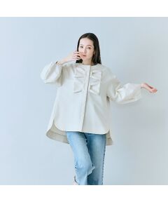 Rose Tiara / ローズティアラ ノーカラージャケット | ダブルリボンジャケット