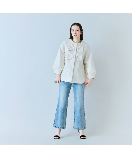 Rose Tiara / ローズティアラ ノーカラージャケット | ダブルリボンジャケット | 詳細9