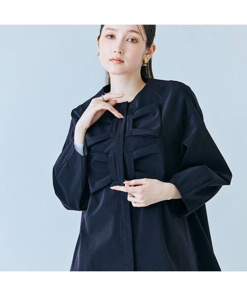 Rose Tiara / ローズティアラ ノーカラージャケット | ダブルリボンジャケット | 詳細10