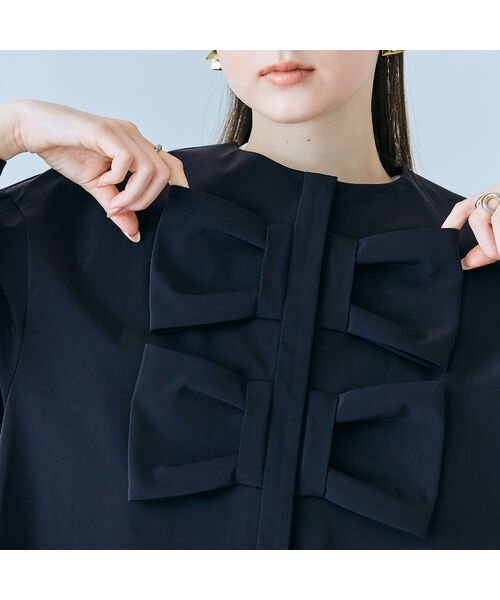 Rose Tiara / ローズティアラ ノーカラージャケット | ダブルリボンジャケット | 詳細11